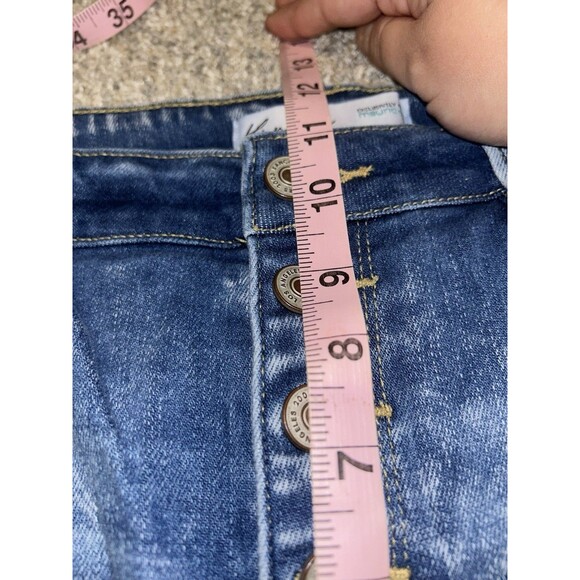 KanCan Womens Skinny Jeans Distressed Button Fly High Waisted 31‎ - Picture 3 of 6